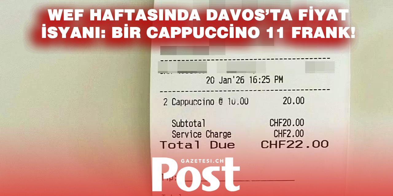 WEF Haftasında Kahve Şoku: Davos’ta Cappuccino 11 Frank!