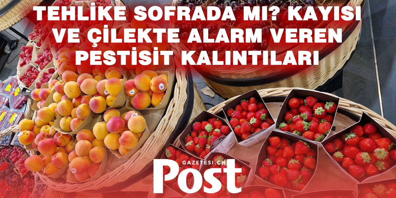 Kayısı ve çileklerde yüksek oranda pestisit kalıntısı tespit edildi