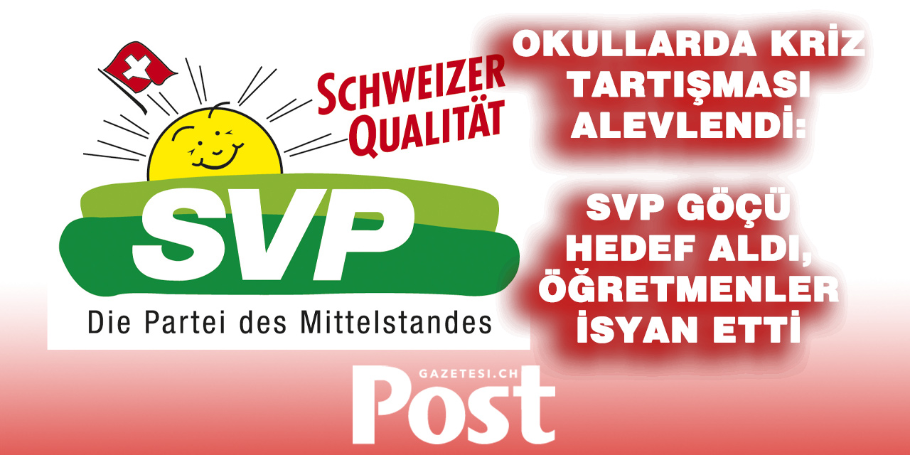 SVP’nin “Okullarda Kriz” Çıkışına Öğretmenlerden Sert Tepki