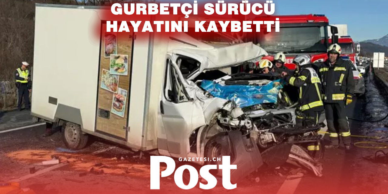 Gurbetçi Şoförün Kullandığı Minübüs Duran Tıra Arkadan Çarptı, Kazada Şoför Hayatını Kaybetti.