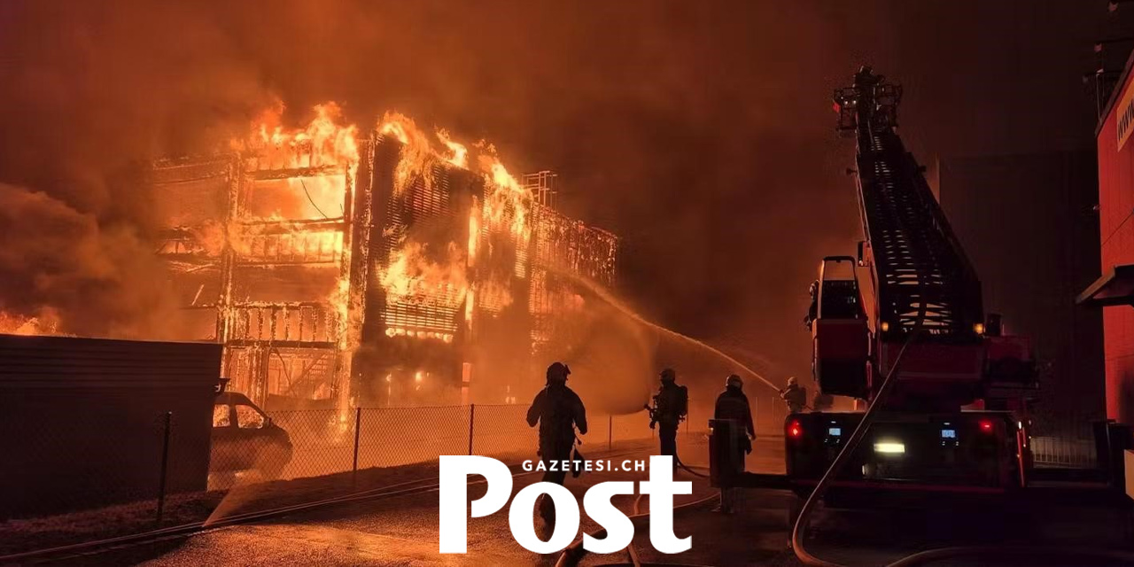 Basel-Landschaft’ta Korkutan Yangın: Araç Deposu Alevlere Teslim Oldu