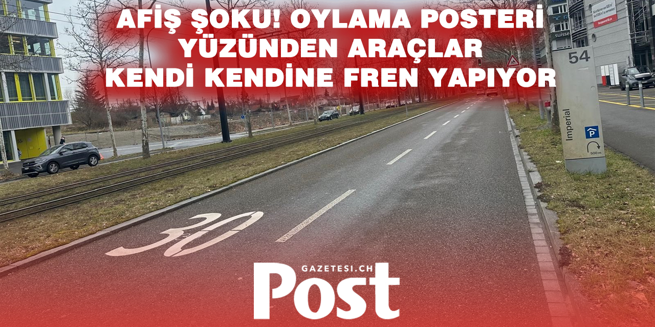 Tempo-30 Afişi Şaşırttı: Araçlar Kendi Kendine Fren Yapıyor