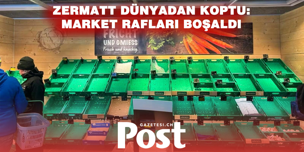 Zermatt’ın Ulaşımı Kesildi: Coop Helikopterle Tedarik Seçeneğini Değerlendiriyor