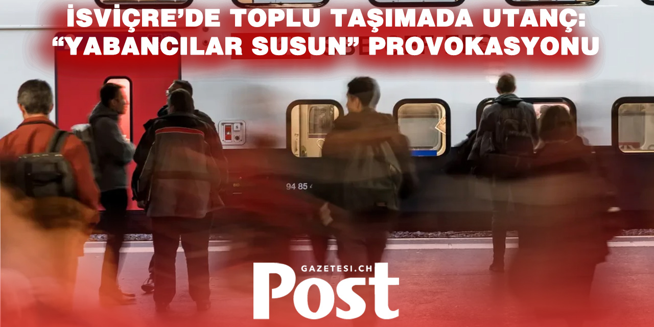 “Yabancılar susun!” kartı trende skandal oluşturdu