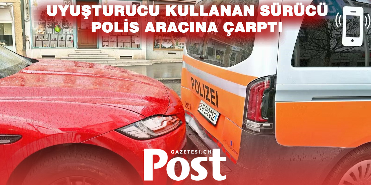 Polise bile çarptı! Uyuşturucu etkisindeki sürücü ortalığı karıştırdı