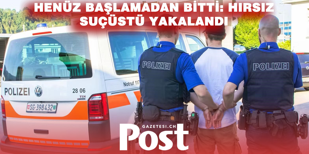 GARAJA GİRDİ, ÇALAMADAN YAKALANDI