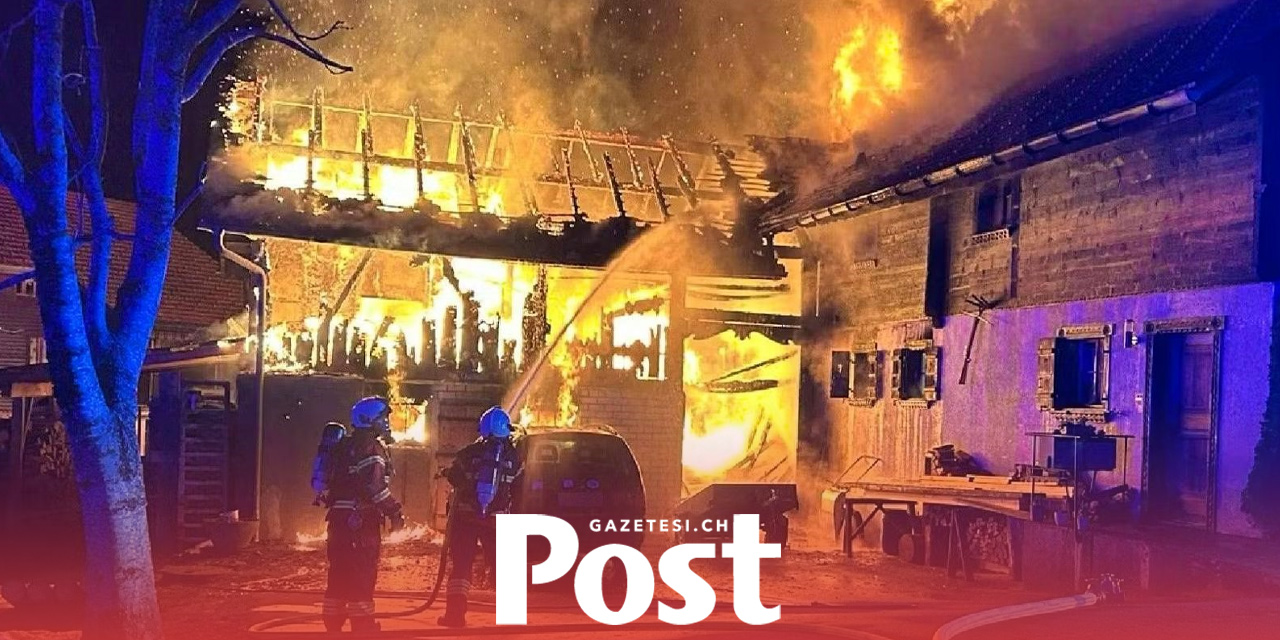 GECE YARISI KORKUTAN YANGIN! BİNA ALEVLERE TESLİM OLDU