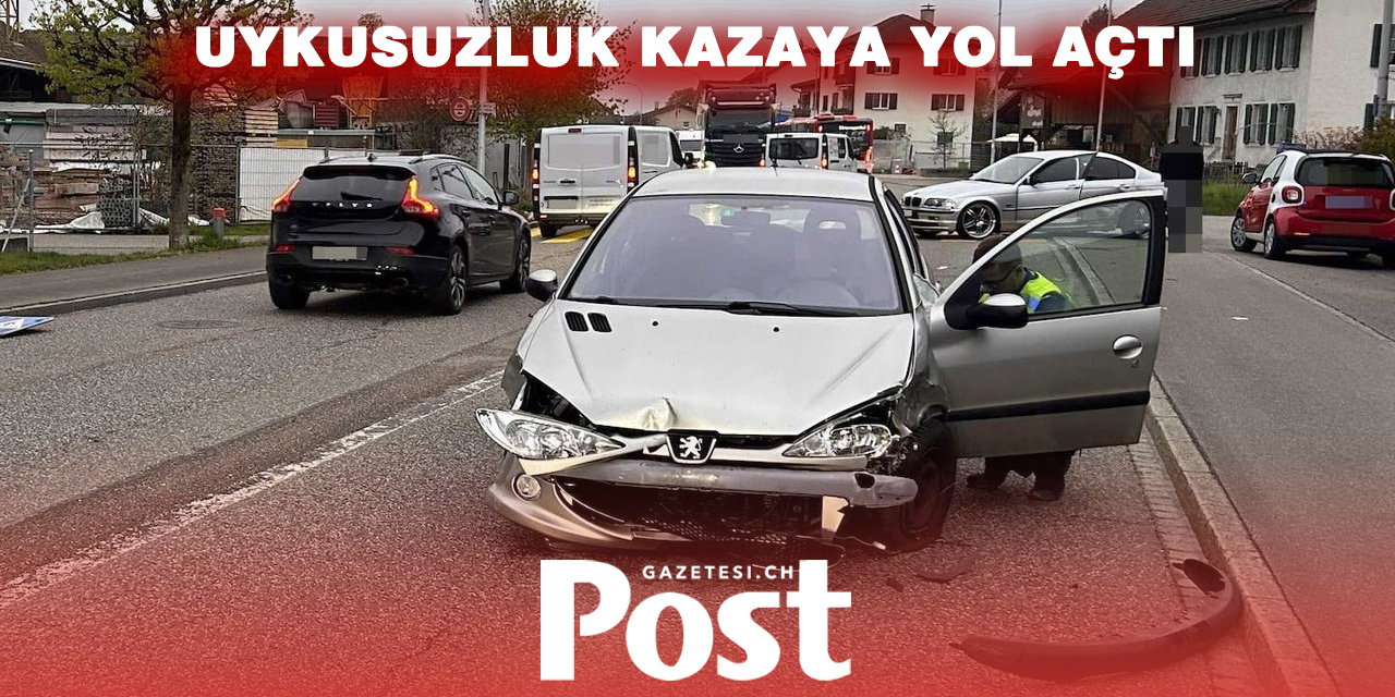 DİREKSİYON BAŞINDA UYUDU: KARŞI ŞERİDE GEÇİP KAZAYA NEDEN OLDU