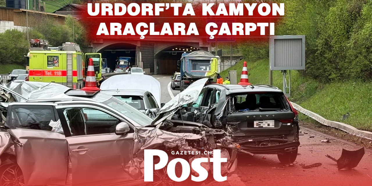 A3 otoyolunda zincirleme kaza: Kamyon araç kuyruğuna girdi