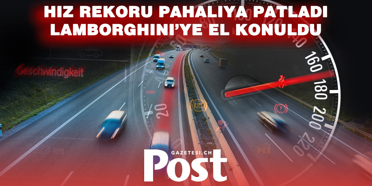 206 KM/S HIZLA YAKALANDI: LAMBORGHINI SÜRÜCÜSÜNE ŞOK