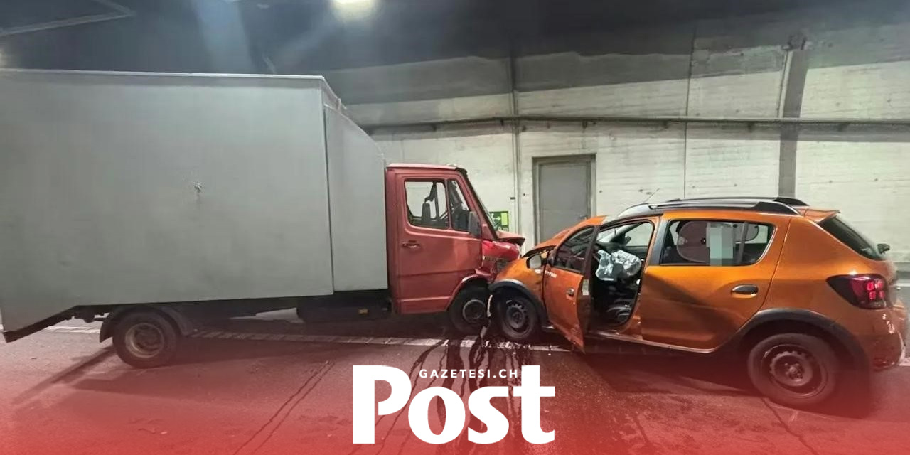 A5 otoyolunda tünelde korkutan kaza: Kadın sürücü hastanelik oldu