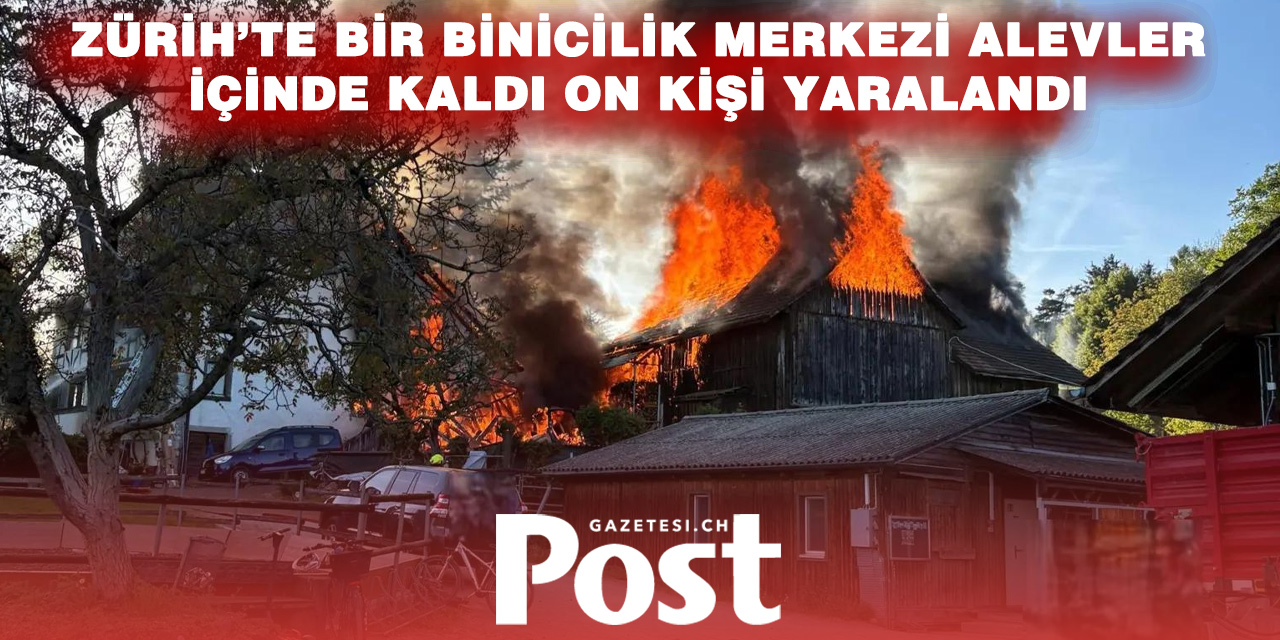 Hombrechtikon’da at çiftliğinde yangın: Çok sayıda yaralı