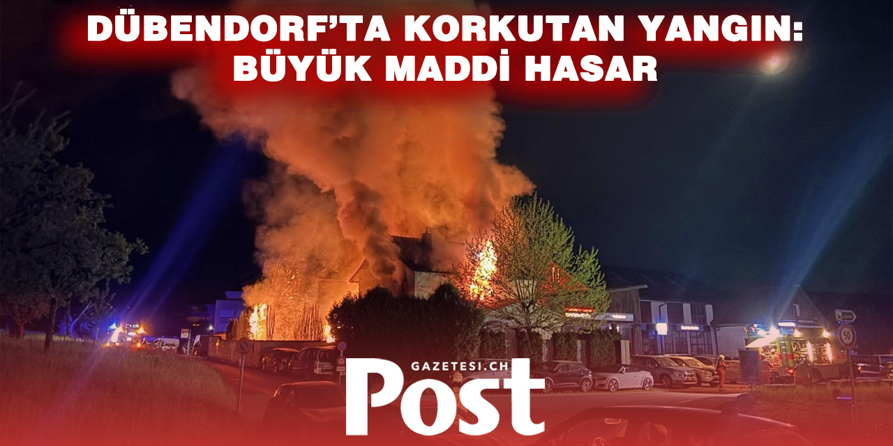 Dübendorf’ta apartman yangını: 1 milyon franklık hasar