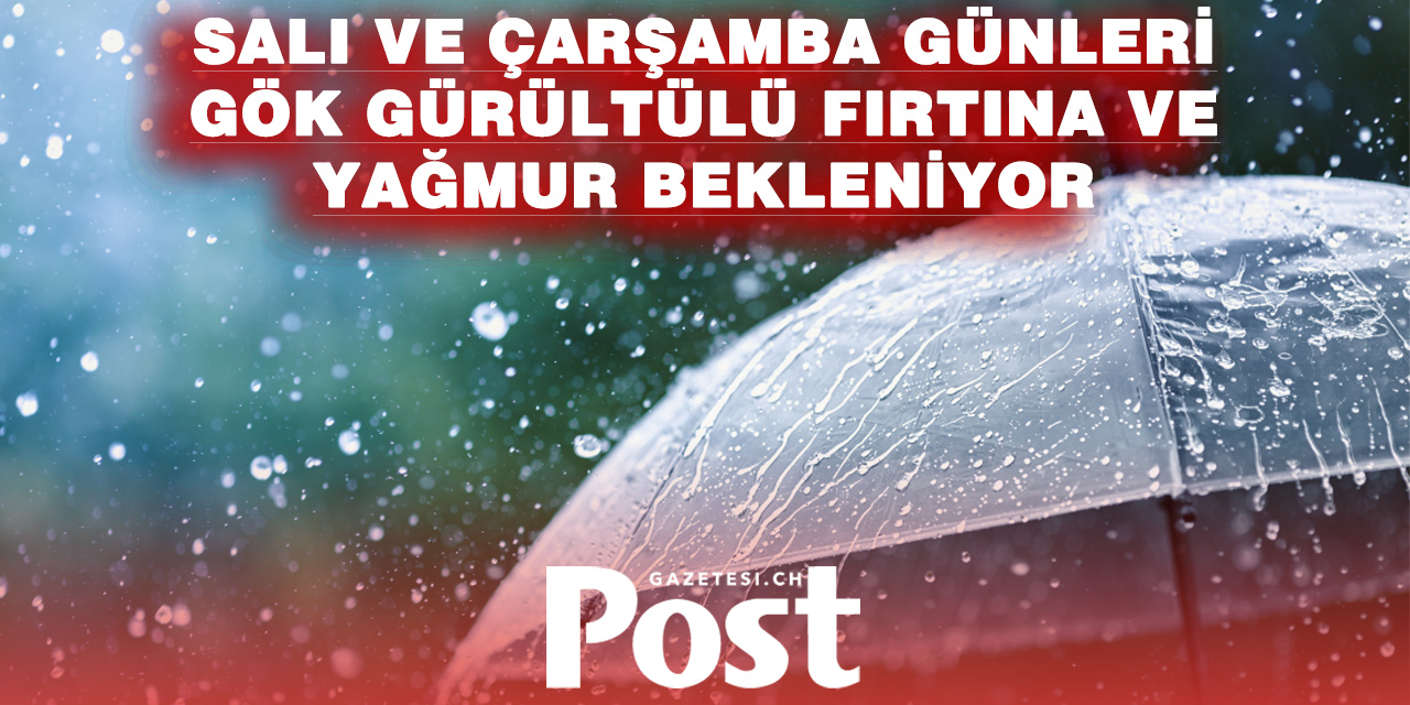 İsviçre’de hava değişiyor: Gök gürültülü sağanak uyarısı