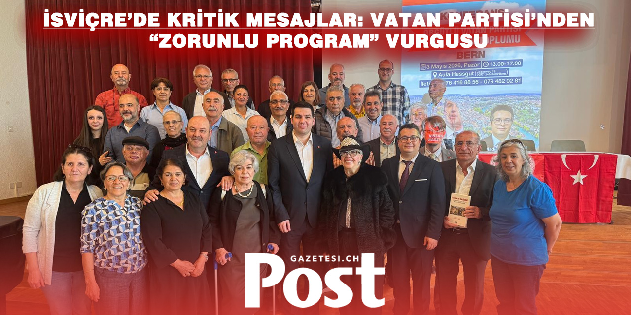 “Türkiye devrimci kararlara mecbur” – Vatan Partisi Genel Sekreteri Özgür Bursalı İsviçre’de konuştu