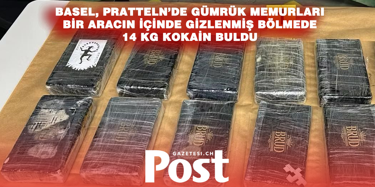 Basel’de film gibi operasyon: Araçtaki gizli bölmeden 14 kilo kokain çıktı