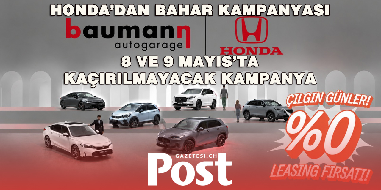 Honda Baumann’da “Çılgın Günler” Heyecanı: %0 Leasing Fırsatı