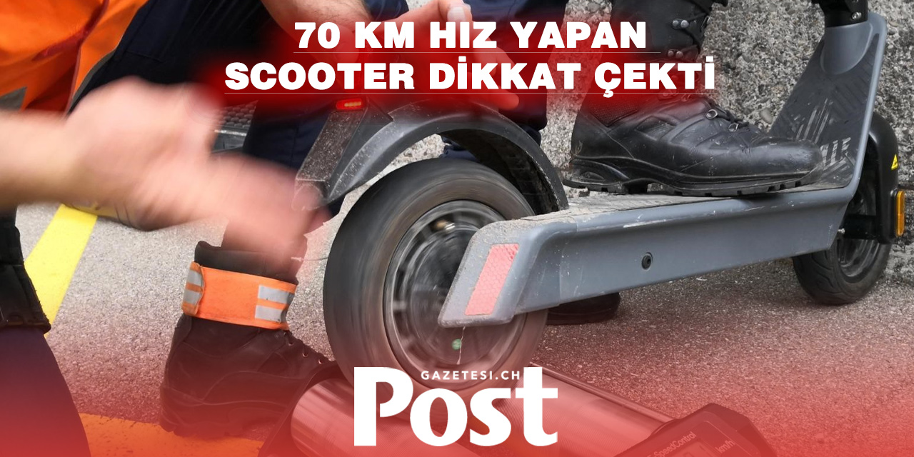 Dübendorf’ta Elektrikli Scooter ve E-Bike Denetimi: 70 km/s Hıza Ulaşan Scooter Polisi Şaşırttı