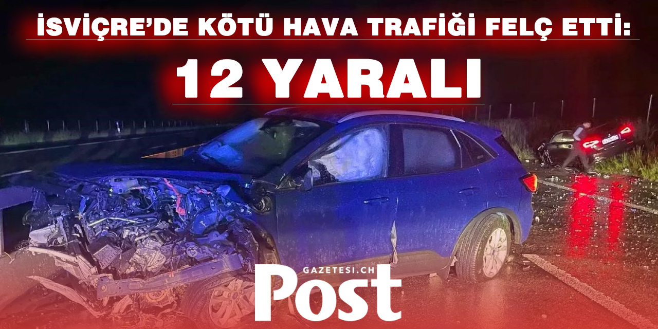Fribourg’da Zincirleme Kazalar: 19 Araç Karıştı, 12 Kişi Yaralandı