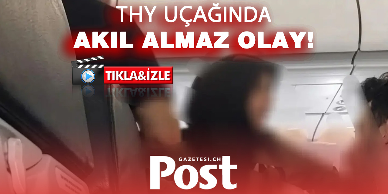 THY uçağında kriz; Yolcu kabine işedi!