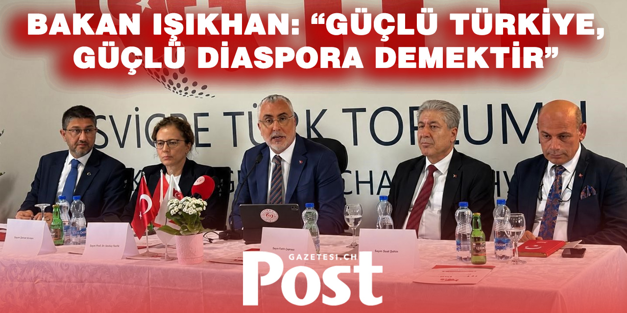 Bakan Vedat Işıkhan Zürih’te Türk Toplumu ile Buluştu
