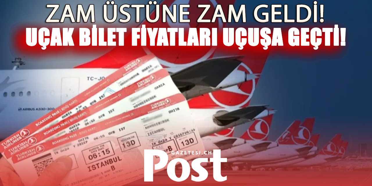 Uçak Biletleri Mayısta Yüzde 41 Zamlandı