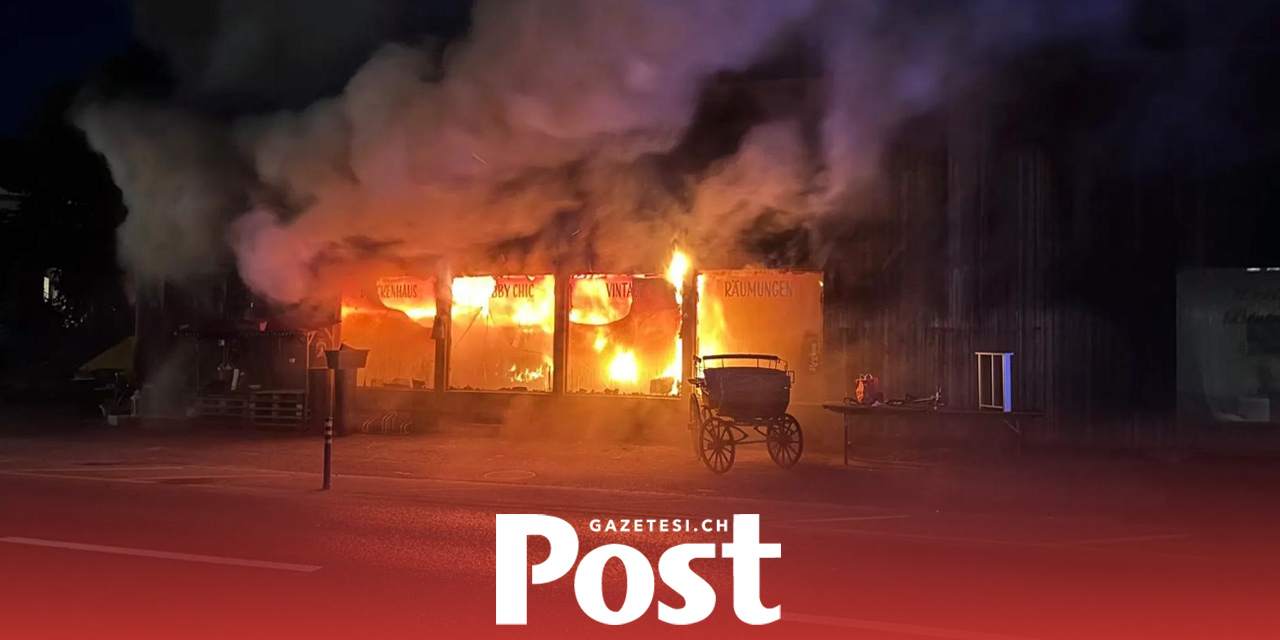 Bern’de Korkutan Yangın: İş Yeri Kullanılamaz Hale Geldi