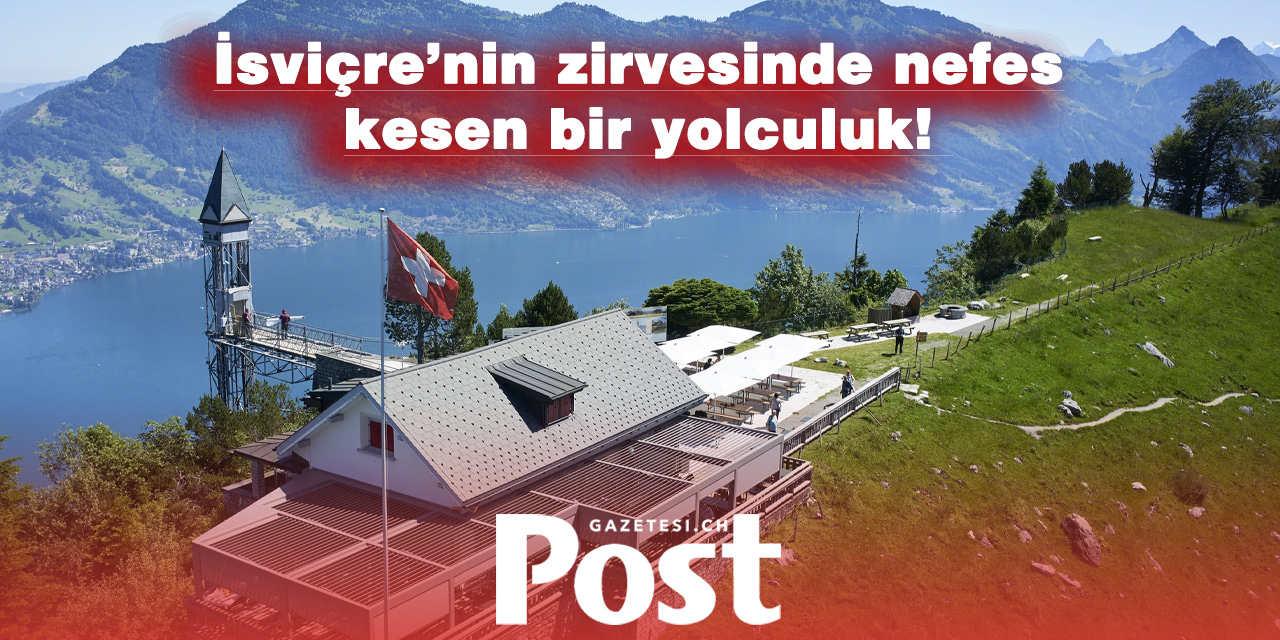 İsviçre'nin zirvesinde nefes kesen yolculuk: 153 metrelik asansör bir dakikada sizi dünyaya taşıyor