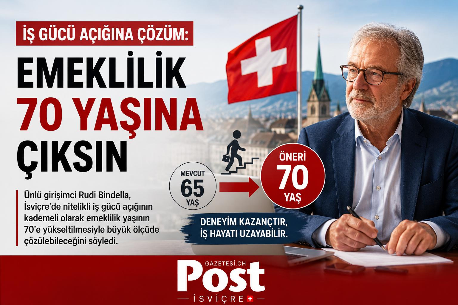 Bindella’dan Dikkat Çeken Öneri: “Emeklilik Yaşı 70’e Çıkarsa Nitelikli İş Gücü Açığı Azalır”