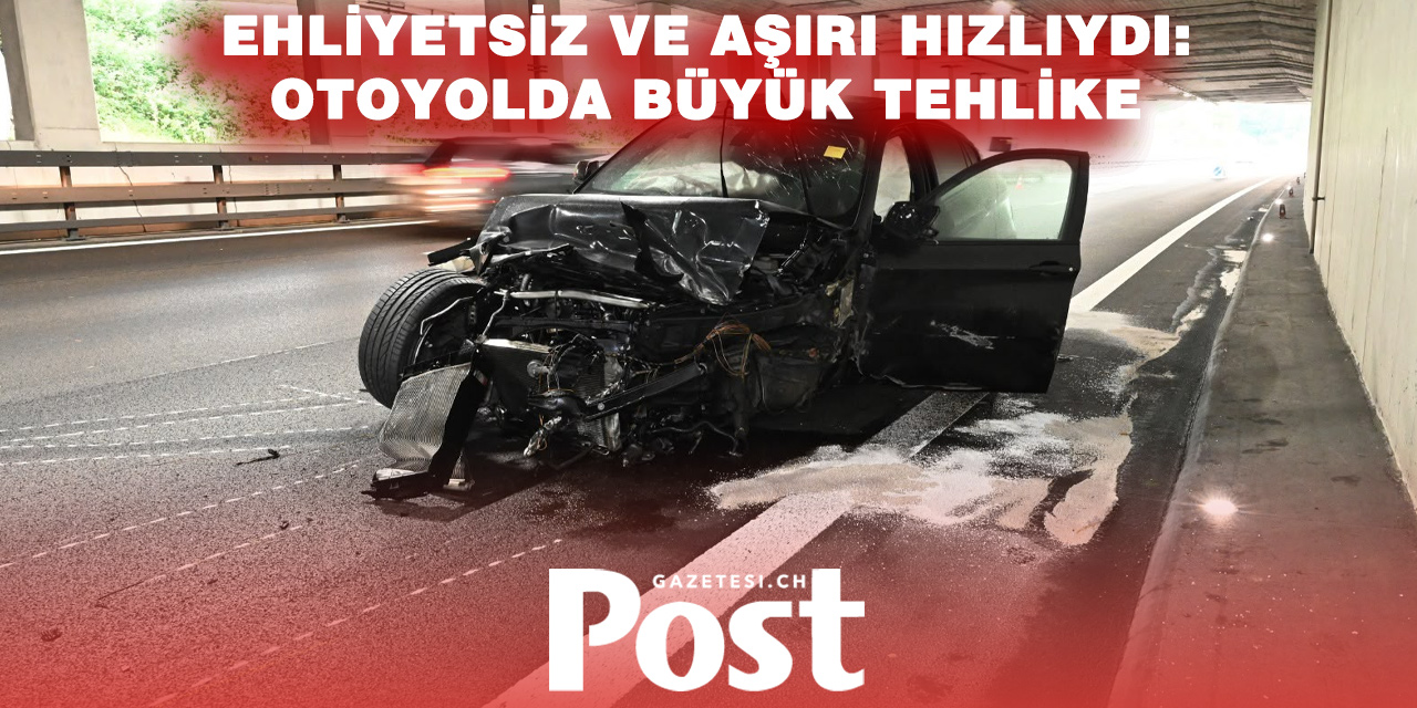 Ehliyetsiz sürücü A1 otoyolunu savaş alanına çevirdi