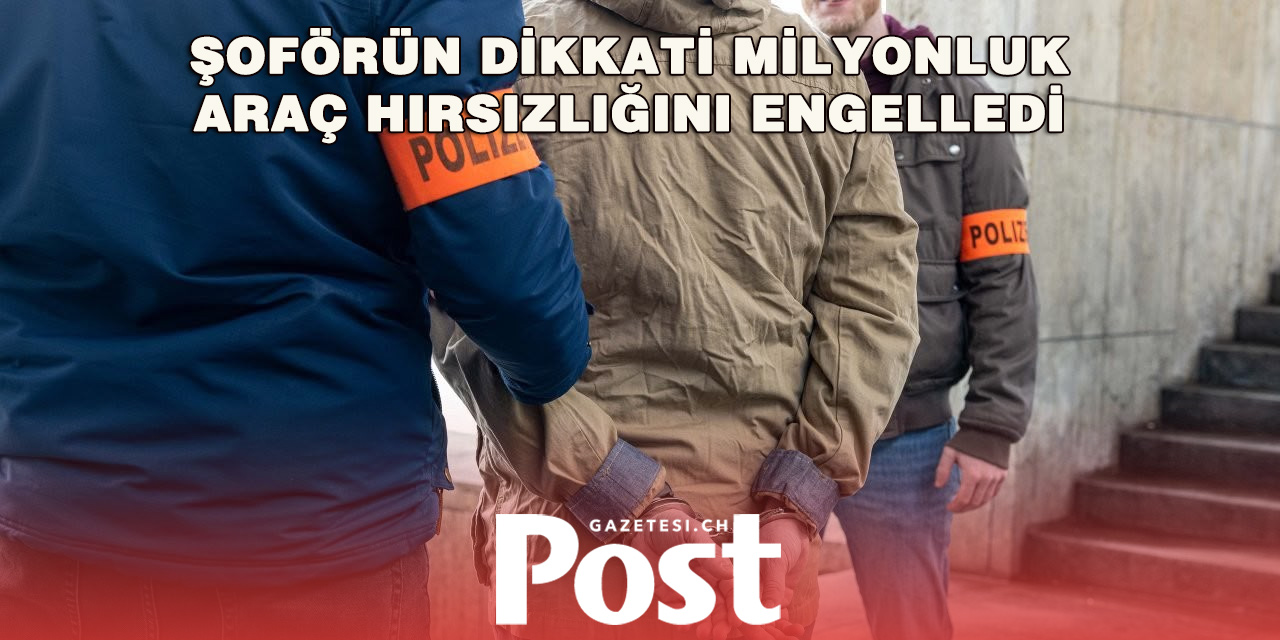 Duyarlı taksi şoförü hırsızlığı önledi
