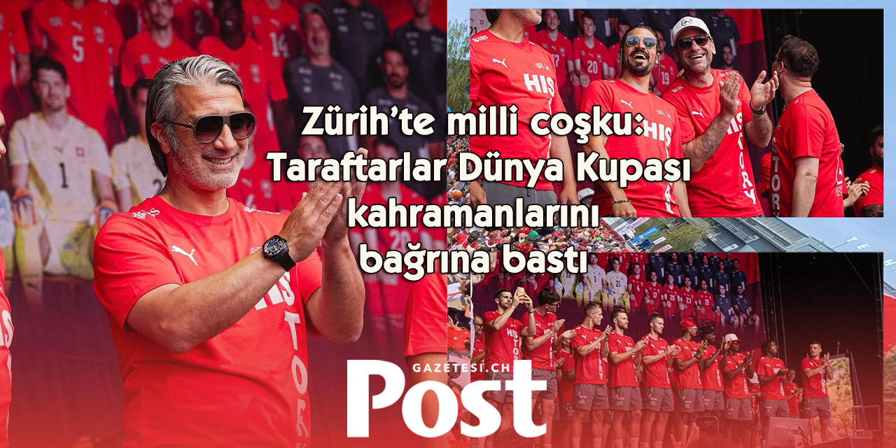 Binlerce taraftar Zürih’te milli takımı karşıladı