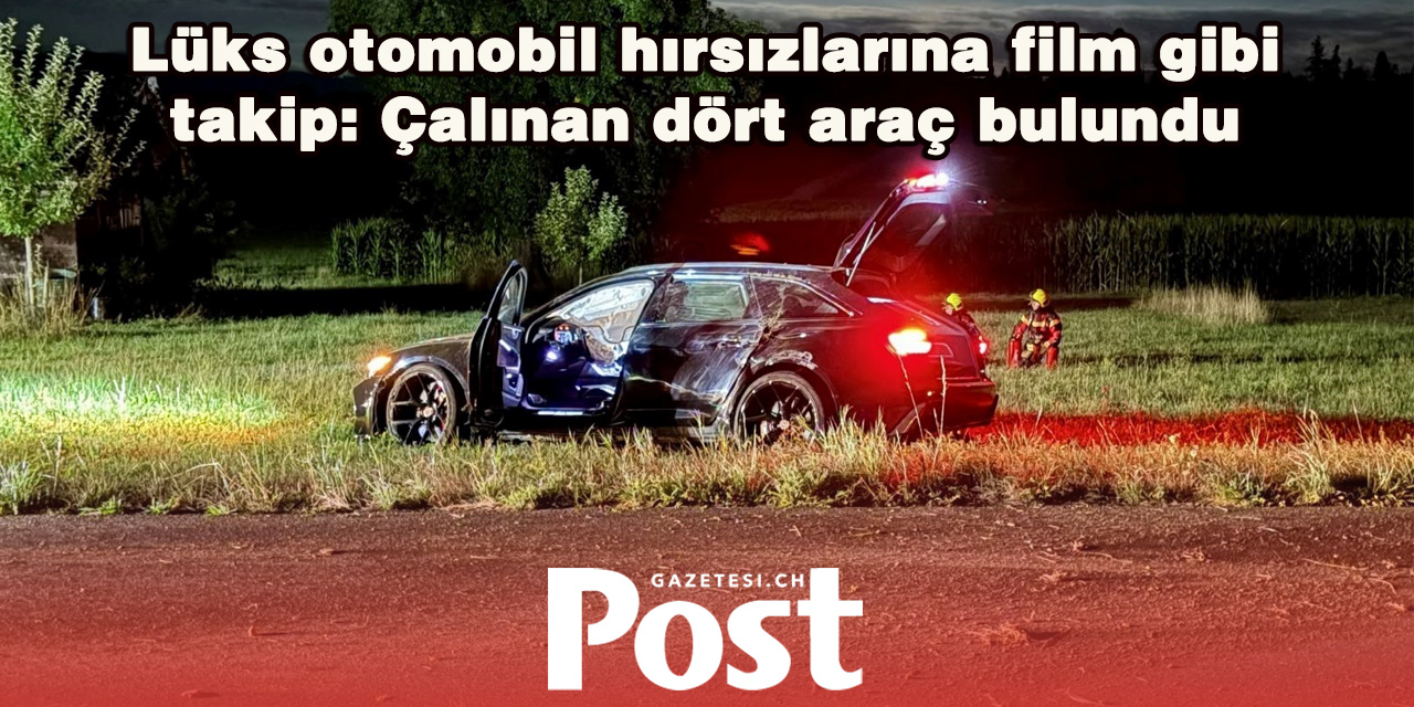 Zürih’te film gibi takip: Lüks otomobilleri çalan şüpheliler peş peşe kaza yaptı