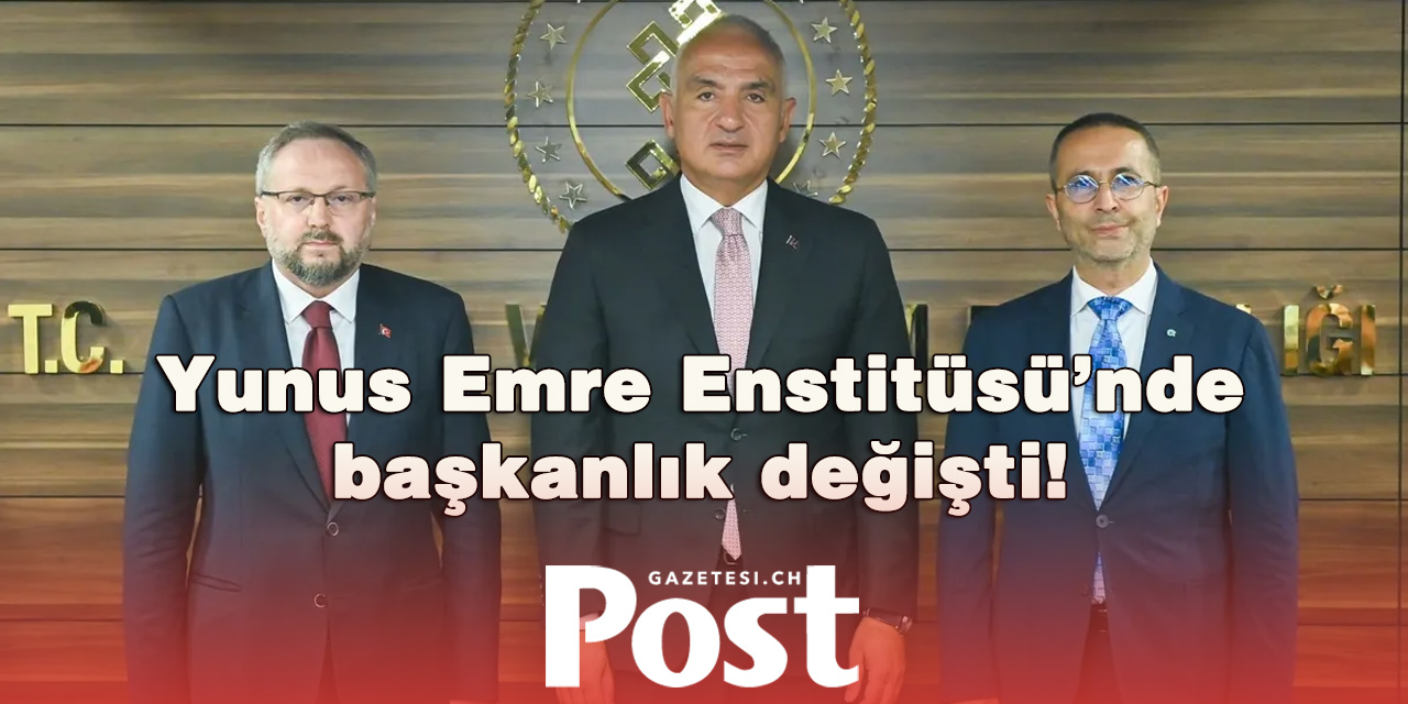 Yunus Emre Enstitüsü'nde başkanlık değişti: Prof. Dr. Abdurrahman Aliy'nin yerine Prof. Dr. Selim Argun getirildi