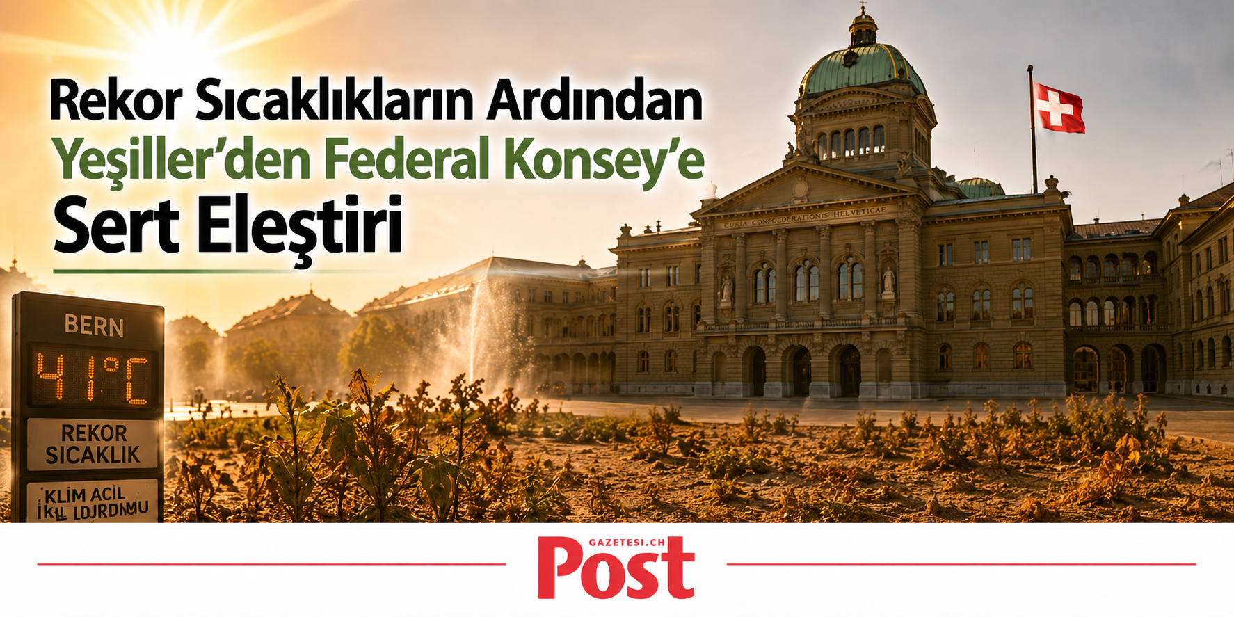 Yeşiller’den Hükümete Sıcak Hava Tepkisi: “İklim İçin Olağanüstü Oturum Yapılsın”