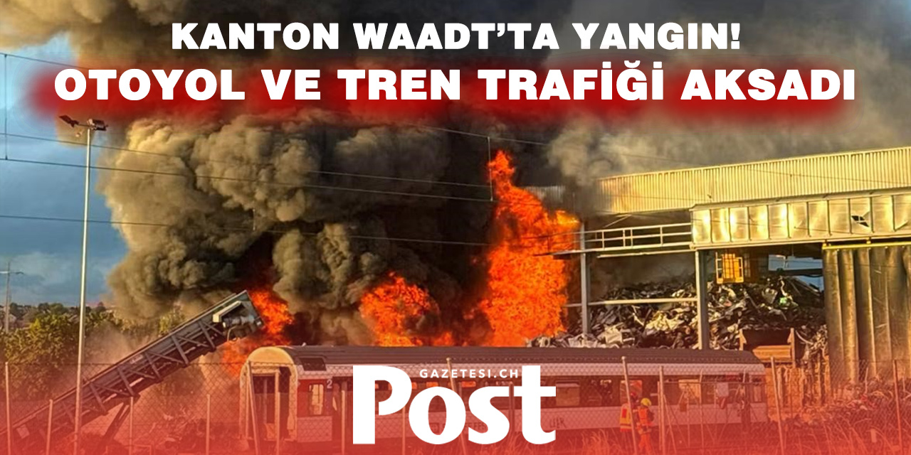 Vaud’da Geri Dönüşüm Tesisinde Büyük Yangın