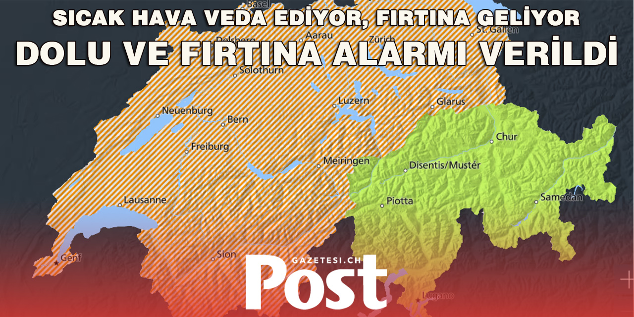 İsviçre'de yazın son perdesi: 32 derece ve ardından sağanak