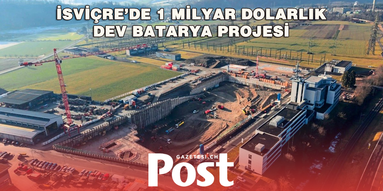 İsviçre'de 2.1 GWh kapasiteli dünyanın en büyük redoks akış bataryası inşa ediliyor