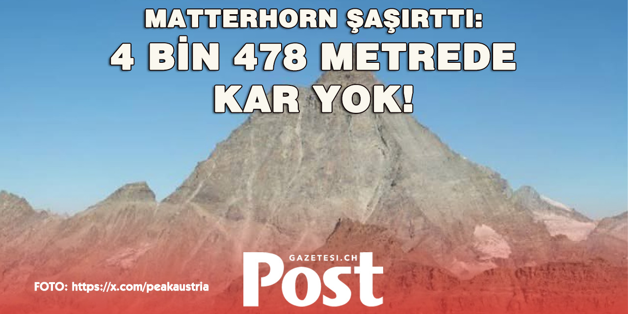 Alplerin zirvesinde kar alarmı: Matterhorn böyle görüntülendi