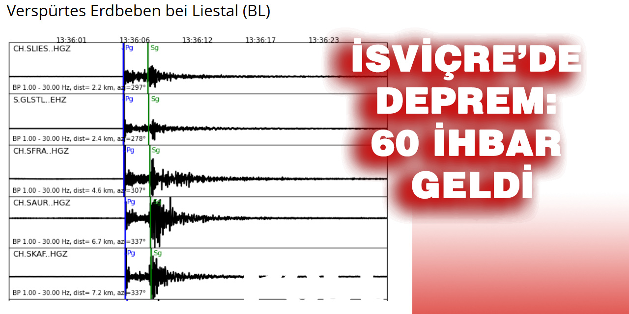 Basel bölgesinde deprem meydana geldi