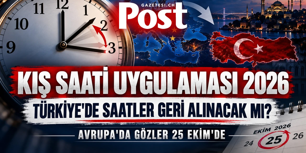 İSVİÇRE KIŞ SAATİ UYGULAMASINA GEÇİYOR  - TÜRKİYE İLE SAAT FARKI İKİYE ÇIKACAK