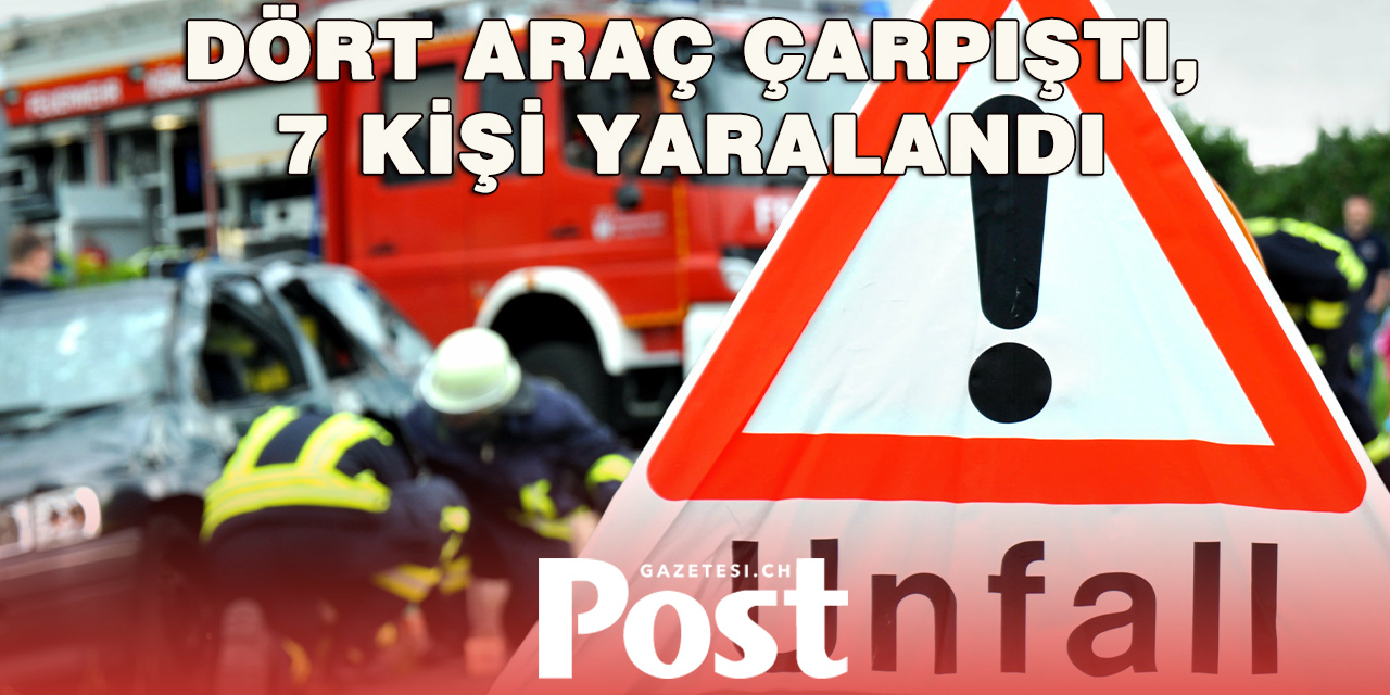 İSVİÇRE’DE ZİNCİRLEME KAZA: 7 YARALI