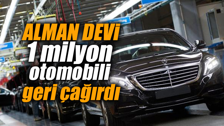 Alman devi 1 milyon otomobili geri çağırdı