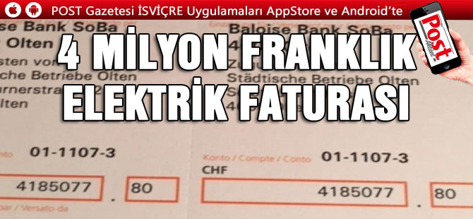 OLTEN’DE ŞAŞIRTAN ELEKRİK FATURASI