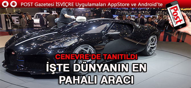 Bugati, dünyanın en pahalı aracını tanıttı