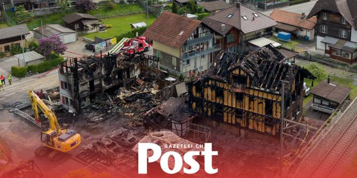 Langnau’da büyük yangın: Üç bina kül oldu, köy alarma geçti