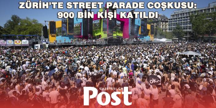 Kavurucu Sıcakta 900 Bin Kişi Zürih’i Dans Pistine Çevirdi