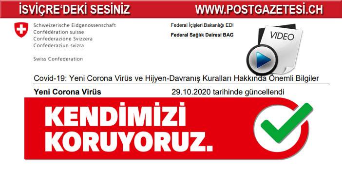 İSVİÇRE'DE COVID 19 İzolasyon Talimatları