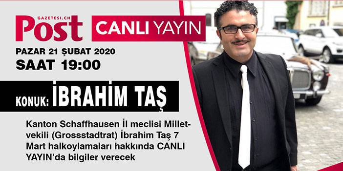 CANLI YAYIN KONUĞUMUZ İBRAHİM TAŞ OLDU