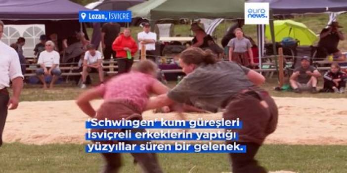 İsviçreli kadınların geleneksel kum güreşi "schwingen"e ilgisi arttı
